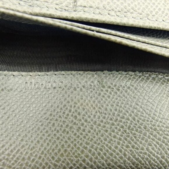 BVLGARI Bifold Wallet Bvlgari Bulgari Gray Leather Authentic Used - Picture 9 of 9